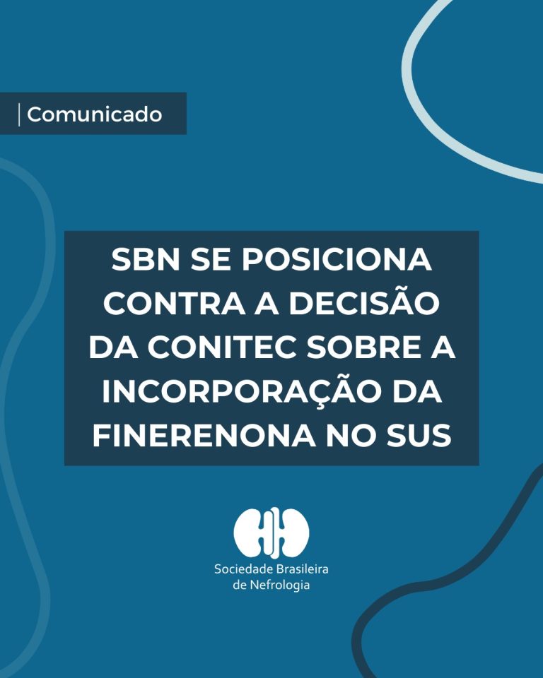 SBN se posiciona contra a decisão da Conitec sobre a incorporação da Finerenona no SUS
