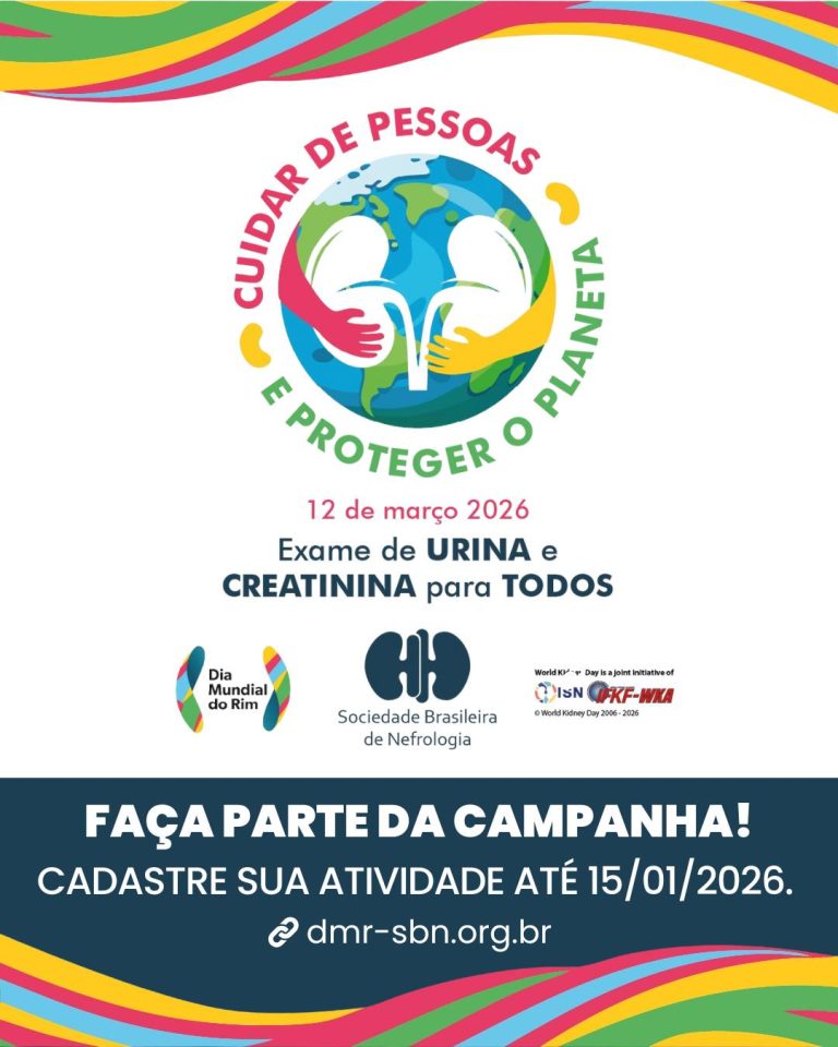 Dia Mundial do Rim 2026: estão abertas as inscrições para cadastro de atividades em todo o país