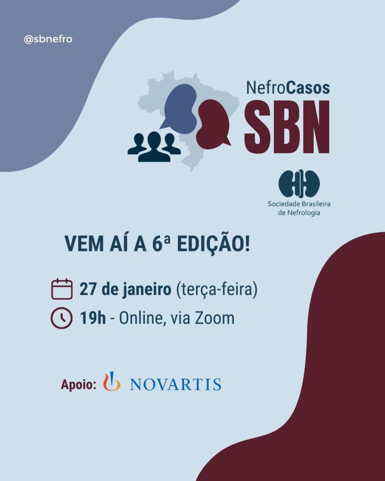 NefroCasos chega à 6ª edição com debate de casos clínicos em janeiro