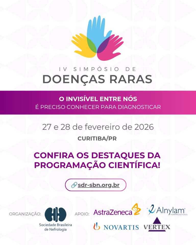 IV Simpósio de Doenças Raras da SBN promove dois dias de atualização e debates em Nefrologia