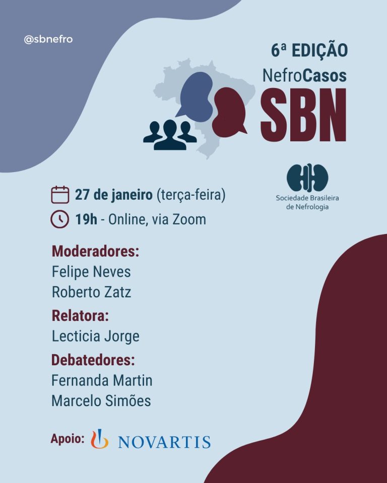 Aconteceu a 6ª edição do NefroCasos. Em breve disponível no site da SBN