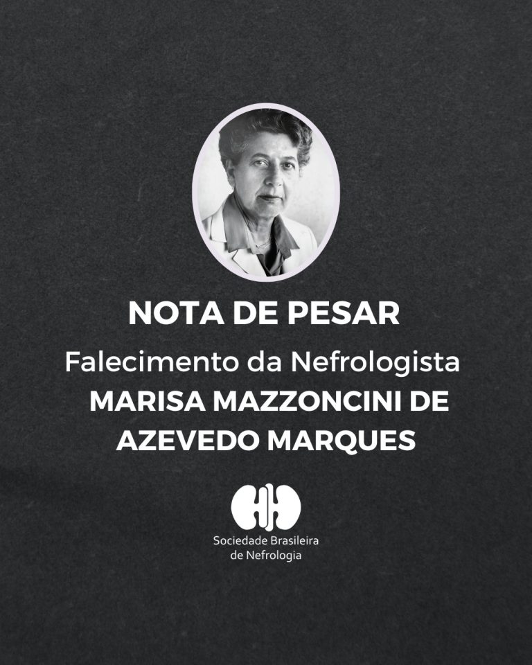 SBN lamenta o falecimento da nefrologista Marisa Mazzoncini de Azevedo Marques, pioneira da Nefrologia no Brasil