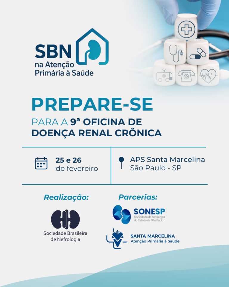 SBN promove 9ª Oficina de Doença Renal Crônica voltada ao treinamento da Atenção Primária em São Paulo