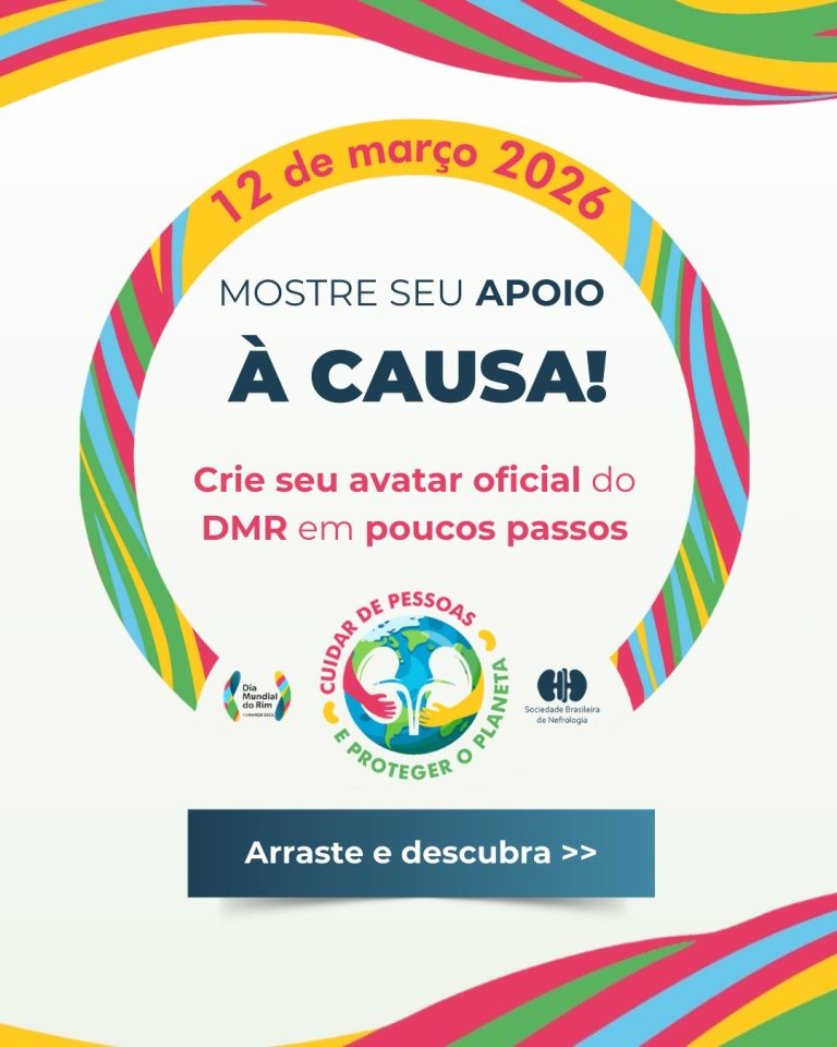 Entre na mobilização pelo Dia Mundial do Rim 2026 e crie seu avatar!