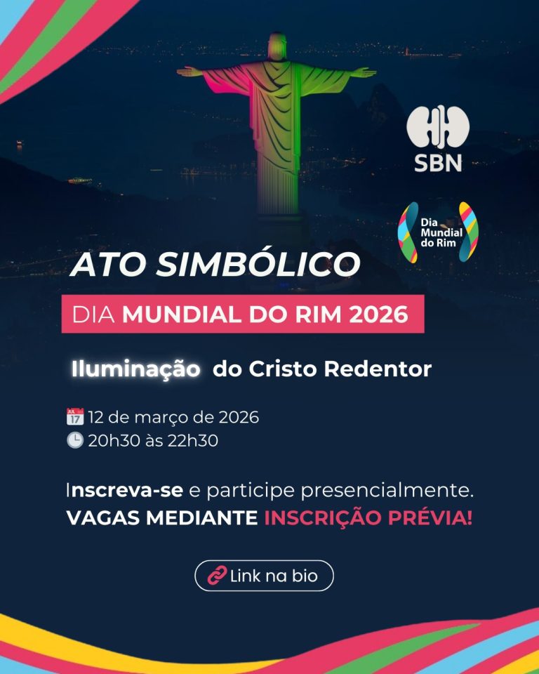 Cristo Redentor será iluminado no Dia Mundial do Rim em ação da SBN para conscientização sobre saúde renal no Brasil