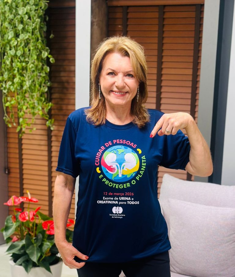 Olga Bongiovanni, jornalista e apresentadora, se une ao Dia Mundial do Rim para reforçar a importância da prevenção e do cuidado com a saúde renal