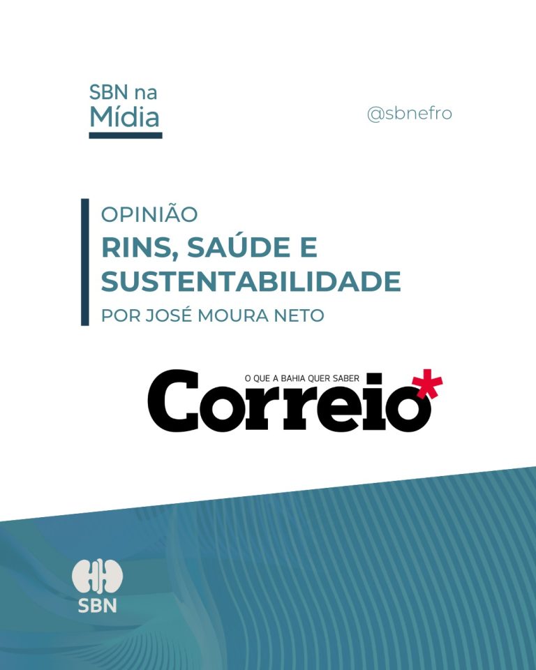 Em artigo no Correio 24 Horas, José Moura Neto destaca conscientização, diagnóstico precoce e acesso ao tratamento renal