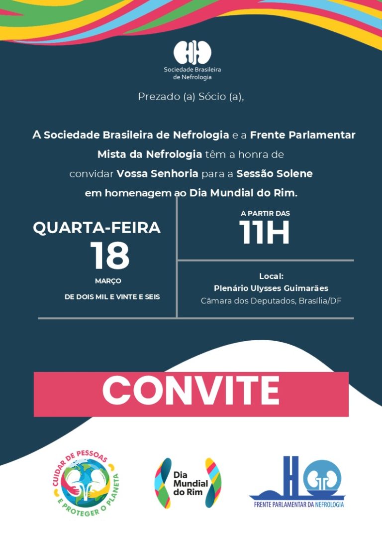SBN convida: Homenagem ao Dia Mundial do Rim no Congresso Nacional