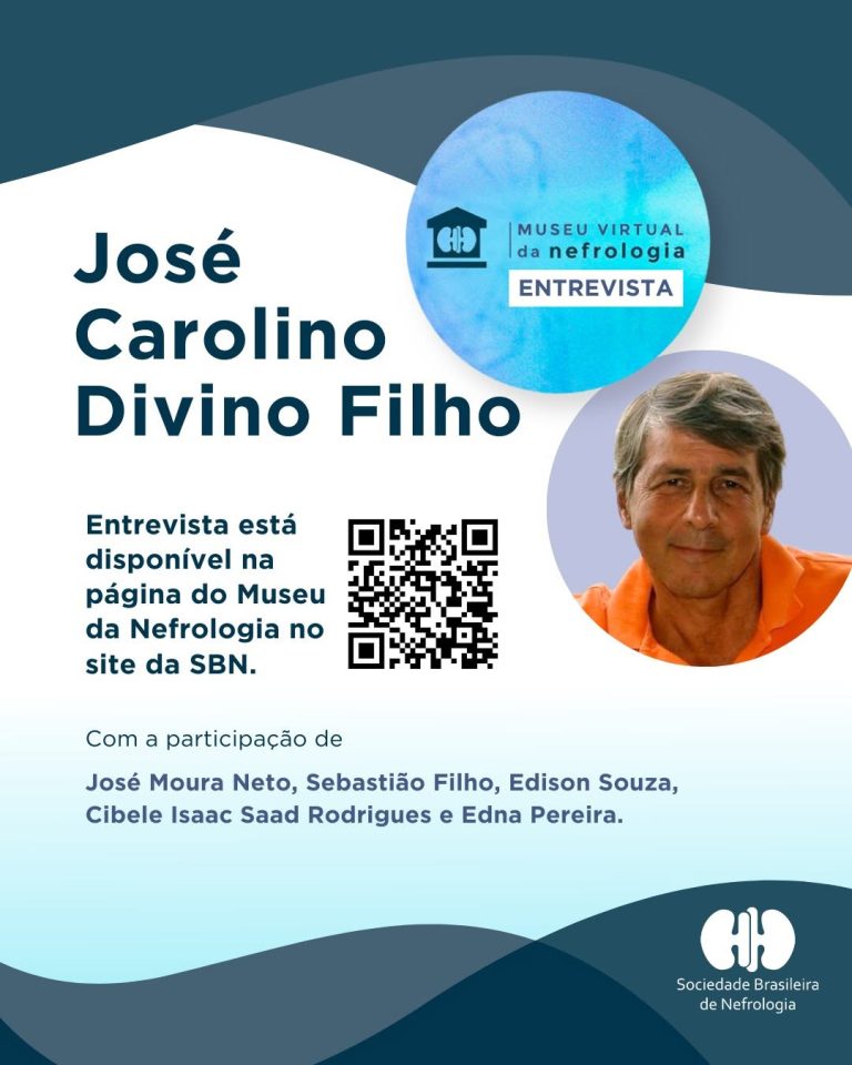 O Museu Virtual da Nefrologia teve a honra de entrevistar o nefrologista José Carolino Divino Filho