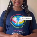 A repórter do Mais Carnaval, Daniela Patrícia, também apoia o Dia Mundial do Rim