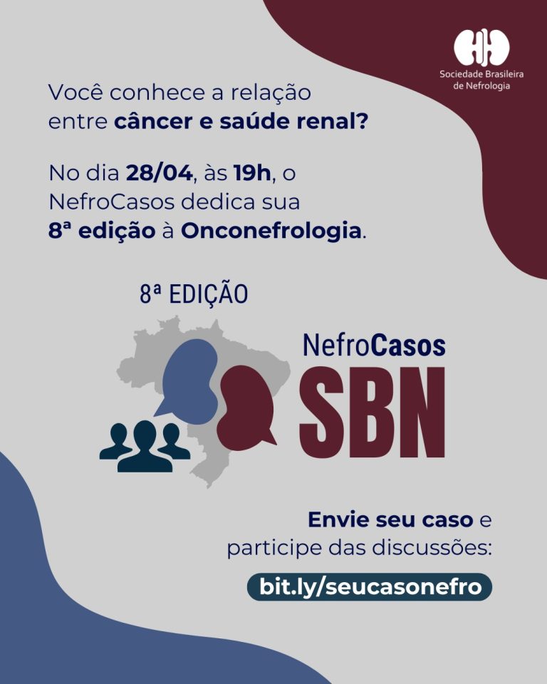 8º NefroCasos abordará Onconefrologia em encontro online com discussão de casos clínicos