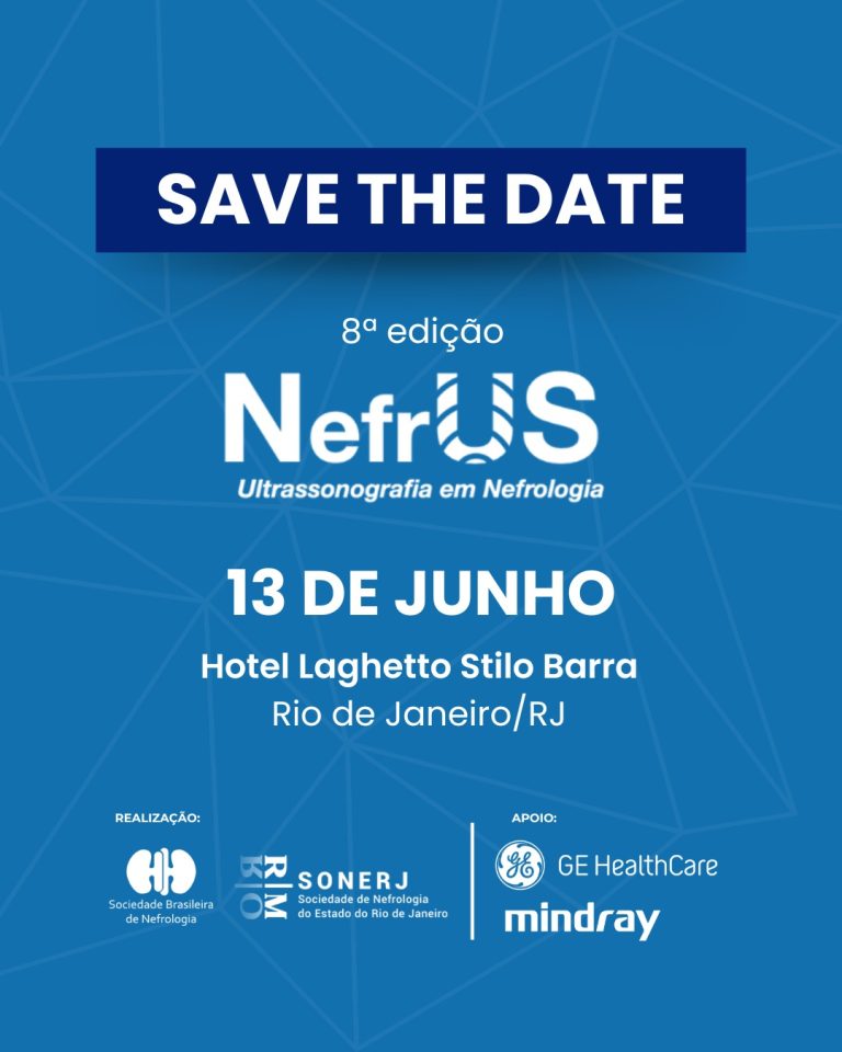 Save the date! A 8ª edição do NefrUS – Ultrassonografia em Nefrologia já tem data marcada!
