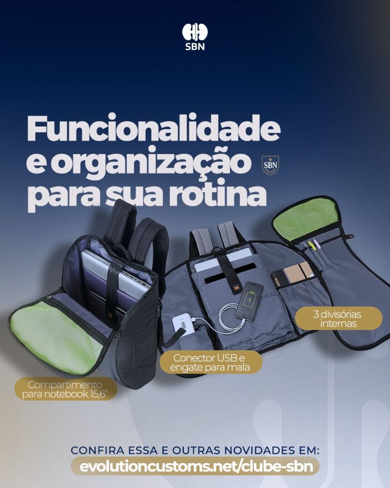 SBN lança mochila funcional para acompanhar a rotina dos profissionais em movimento