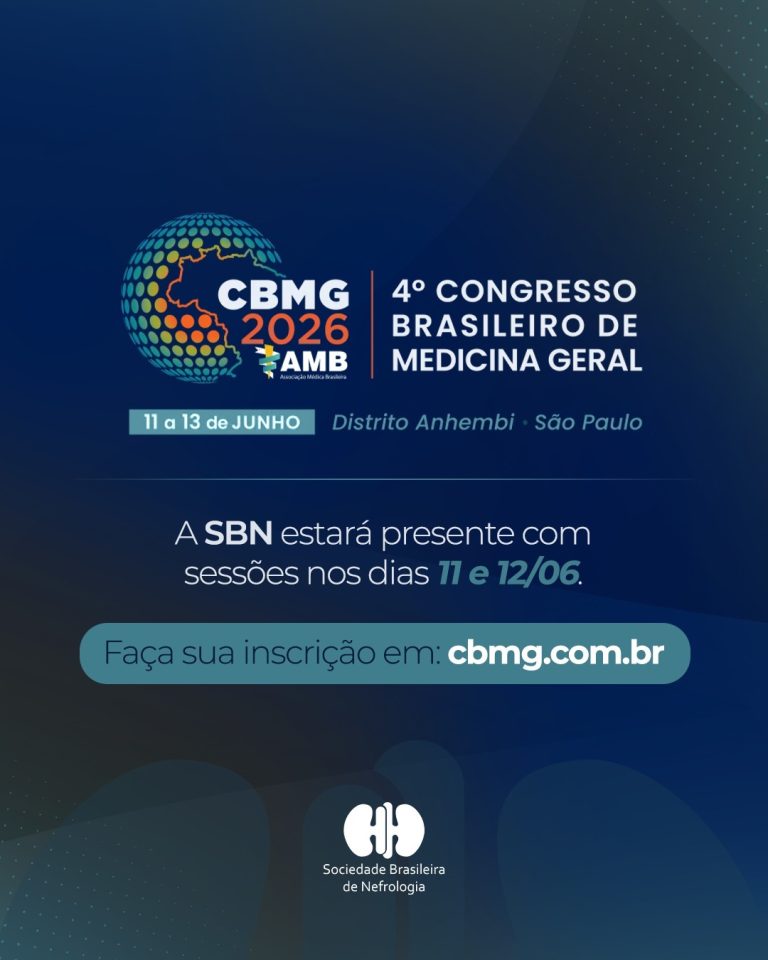 A Nefrologia estará em destaque no 4º Congresso Brasileiro de Medicina Geral