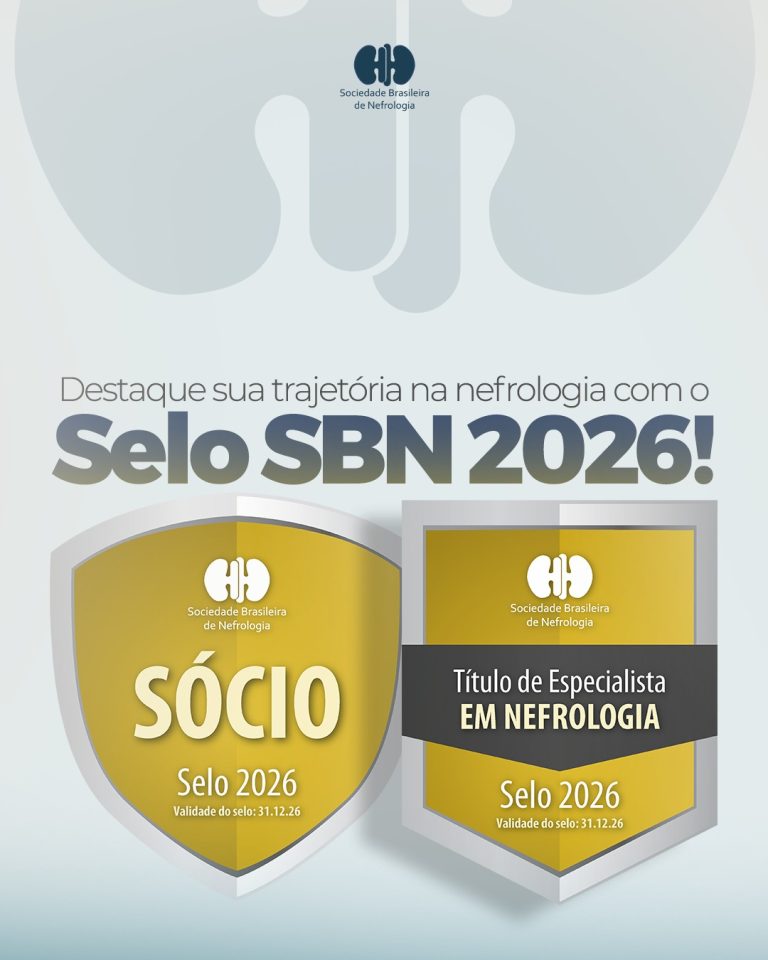 SBN lança selo digital exclusivo para associados e reforça compromisso com ética e qualidade na nefrologia