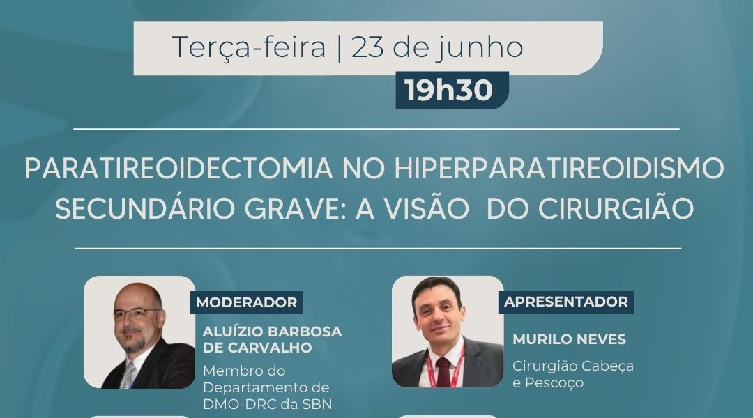 Atenção - excepcionalmente neste mês, a Discussão Online de Casos Clínicos DMO-DRC acontecerá na terça-feira
