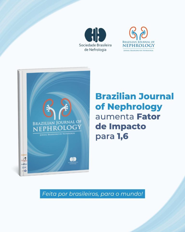 Brazilian Journal of Nephrology (BJN) aumentou seu Fator de Impacto para 1,6