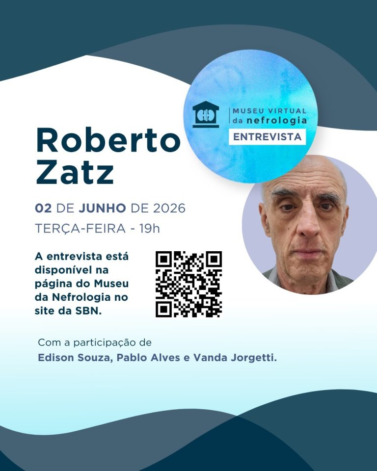 O Museu da Nefrologia realizou mais uma edição de sua série de entrevistas com grandes nomes da especialidade