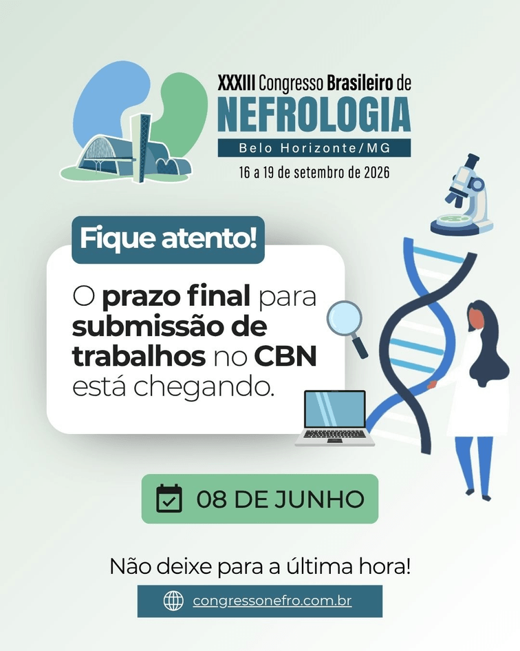 Prazo para submissão de trabalhos no 33º CBN está chegando!