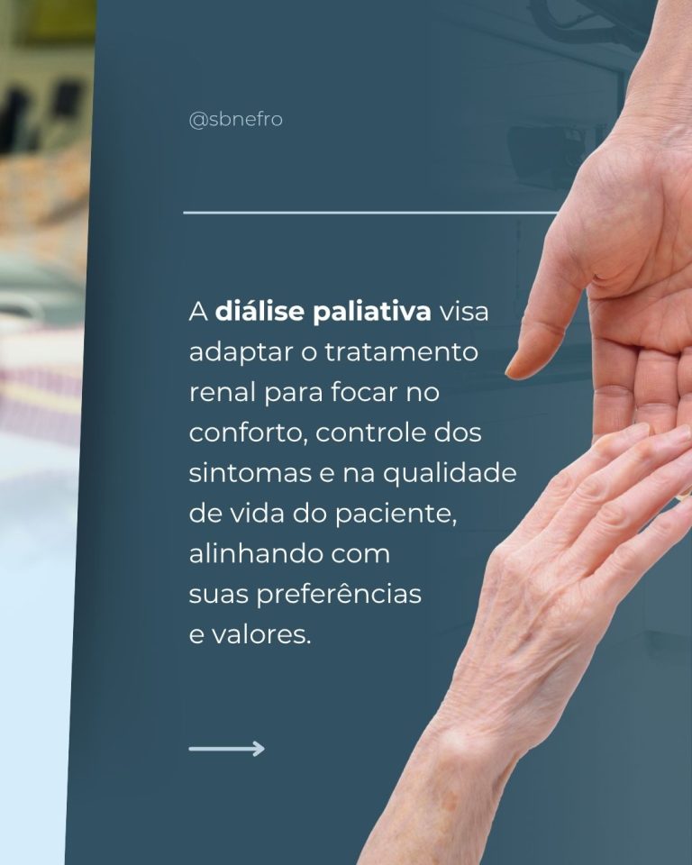 A diálise paliativa é uma abordagem de cuidado que busca equilibrar tratamento, conforto e qualidade de vida