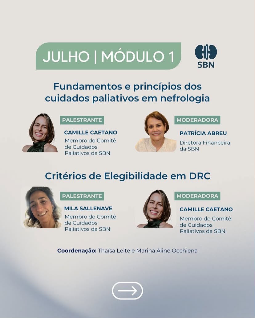 1º Curso de Cuidados Paliativos em Nefrologia