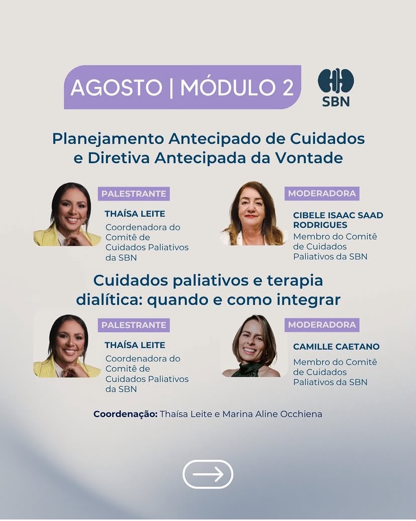1º Curso de Cuidados Paliativos em Nefrologia