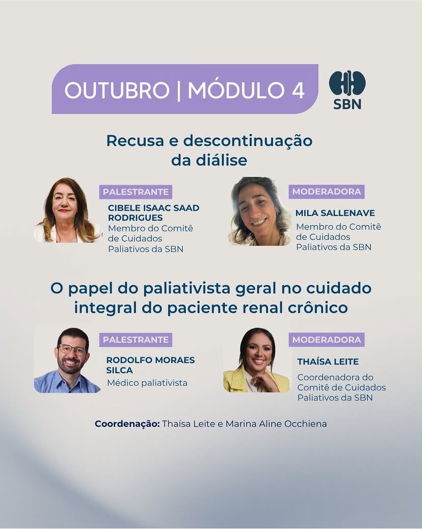 1º Curso de Cuidados Paliativos em Nefrologia