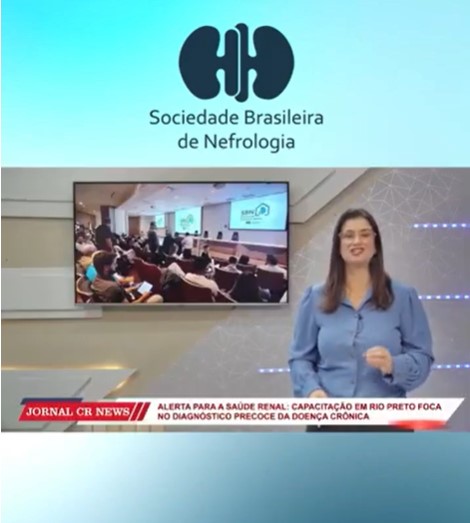 A 13ª Oficina de Doença Renal Crônica, promovida pela Sociedade Brasileira de Nefrologia por meio do programa SBN na Atenção Primária à Saúde (APS), foi destaque no CR News, de Catanduva