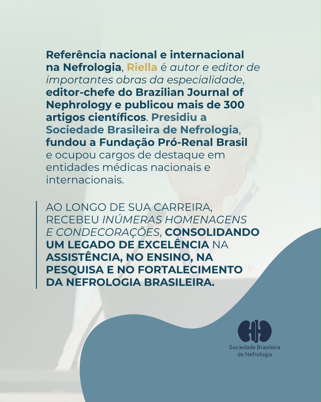 A Sociedade Brasileira de Nefrologia apresenta o Prêmio Miguel Carlos Riella