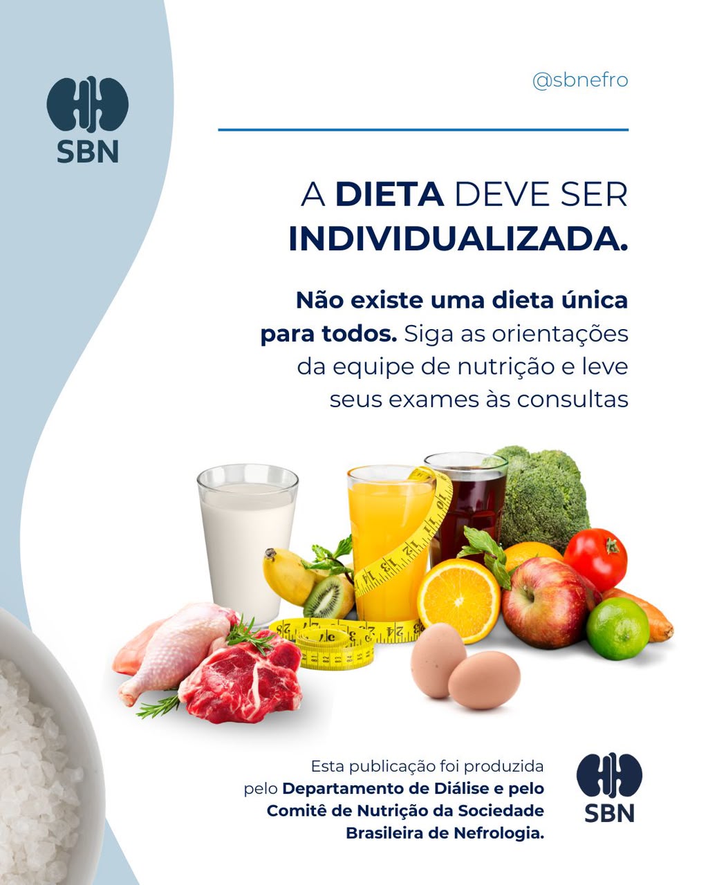 A alimentação é uma parte importante do cuidado durante a hemodiálise