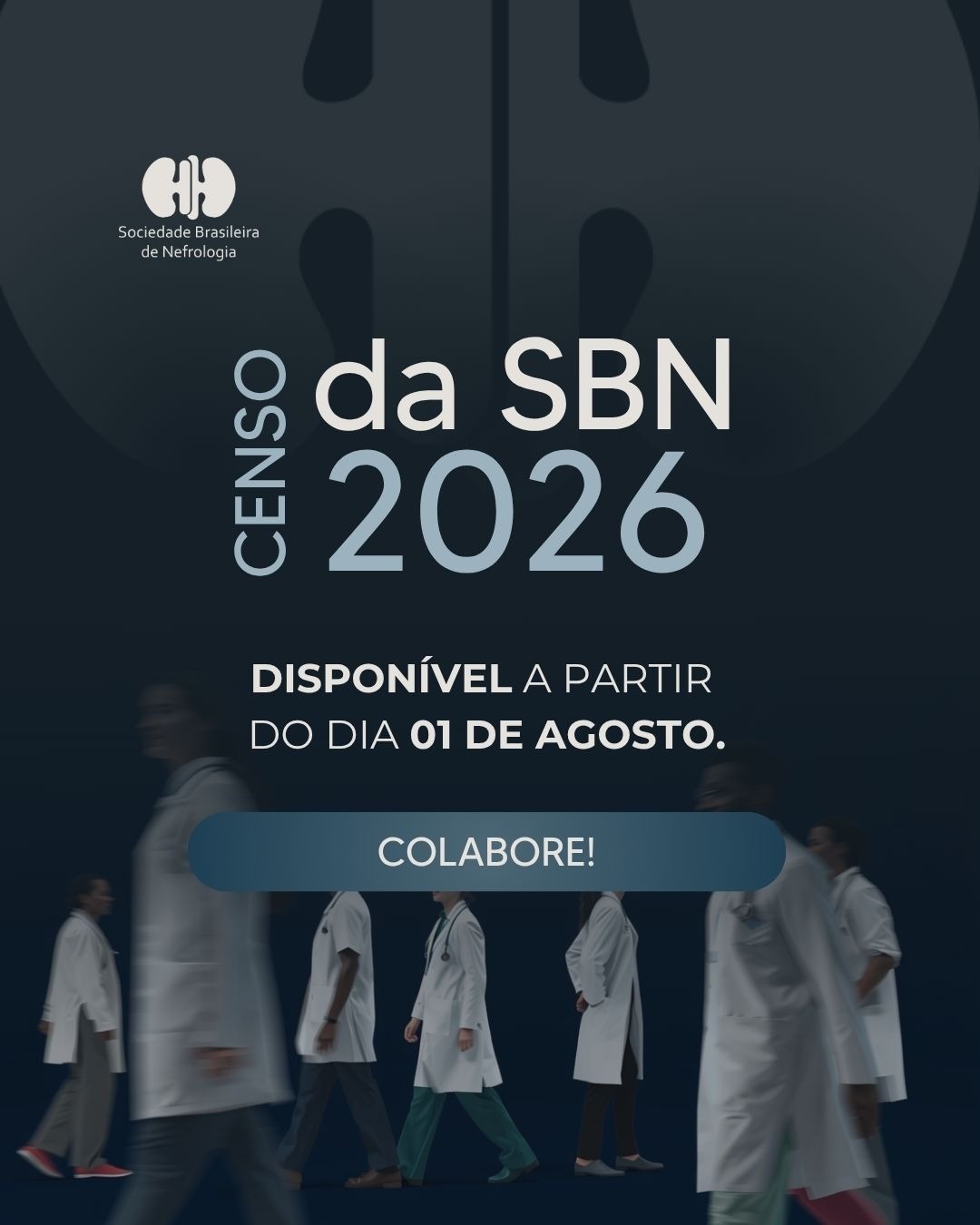 O Censo SBN 2026 estará disponível para preenchimento a partir de 1º de agosto de 2026