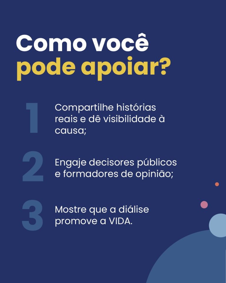 A vida não para no diagnóstico. E a diálise não pode parar