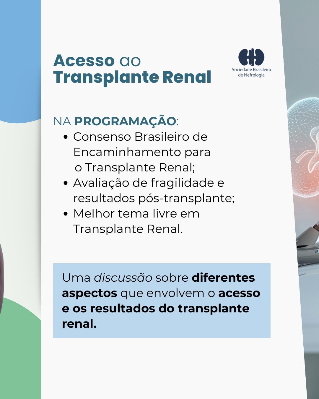 Imperdíveis do CBN 2026 Transplante Renal
