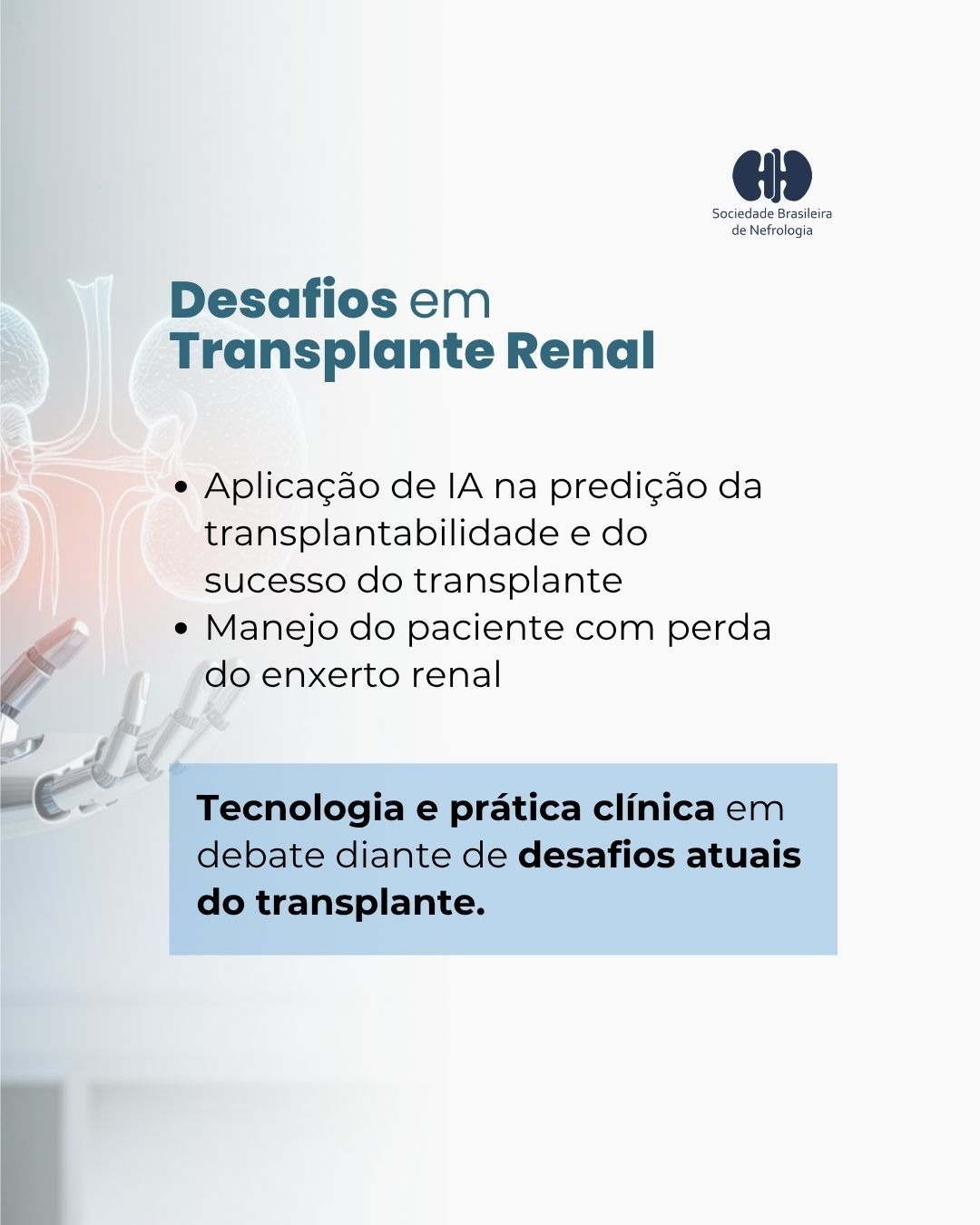 Imperdíveis do CBN 2026 Transplante Renal