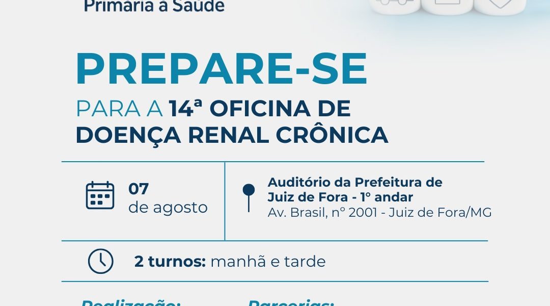 Prepare-se para a 14ª Oficina de Doença Renal Crônica