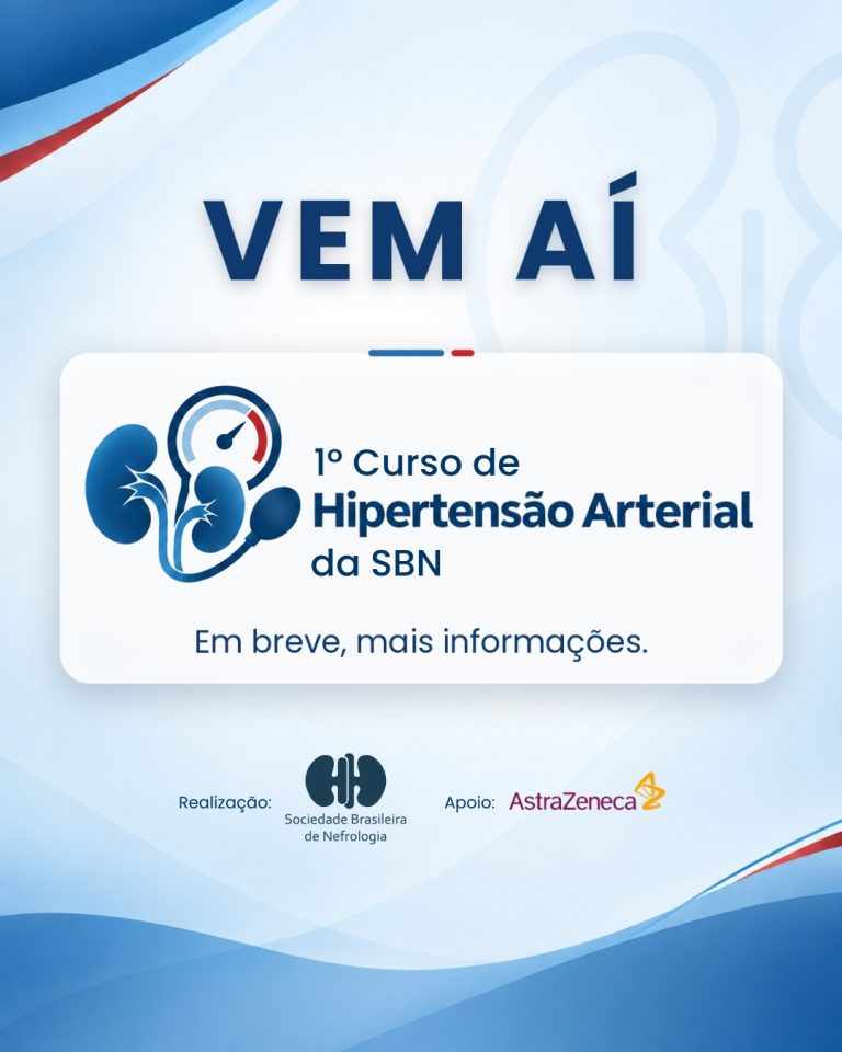 1º Curso de Hipertensão Arterial da SBN conectará evidências científicas à prática clínica