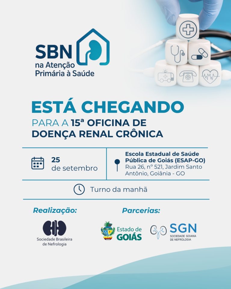 SBN realiza 15ª Oficina de Doença Renal Crônica em Goiânia