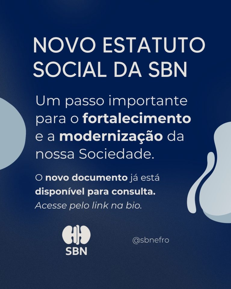 Novo Estatuto Social da SBN é aprovado por unanimidade e reforça modernização, representatividade e governança da Sociedade
