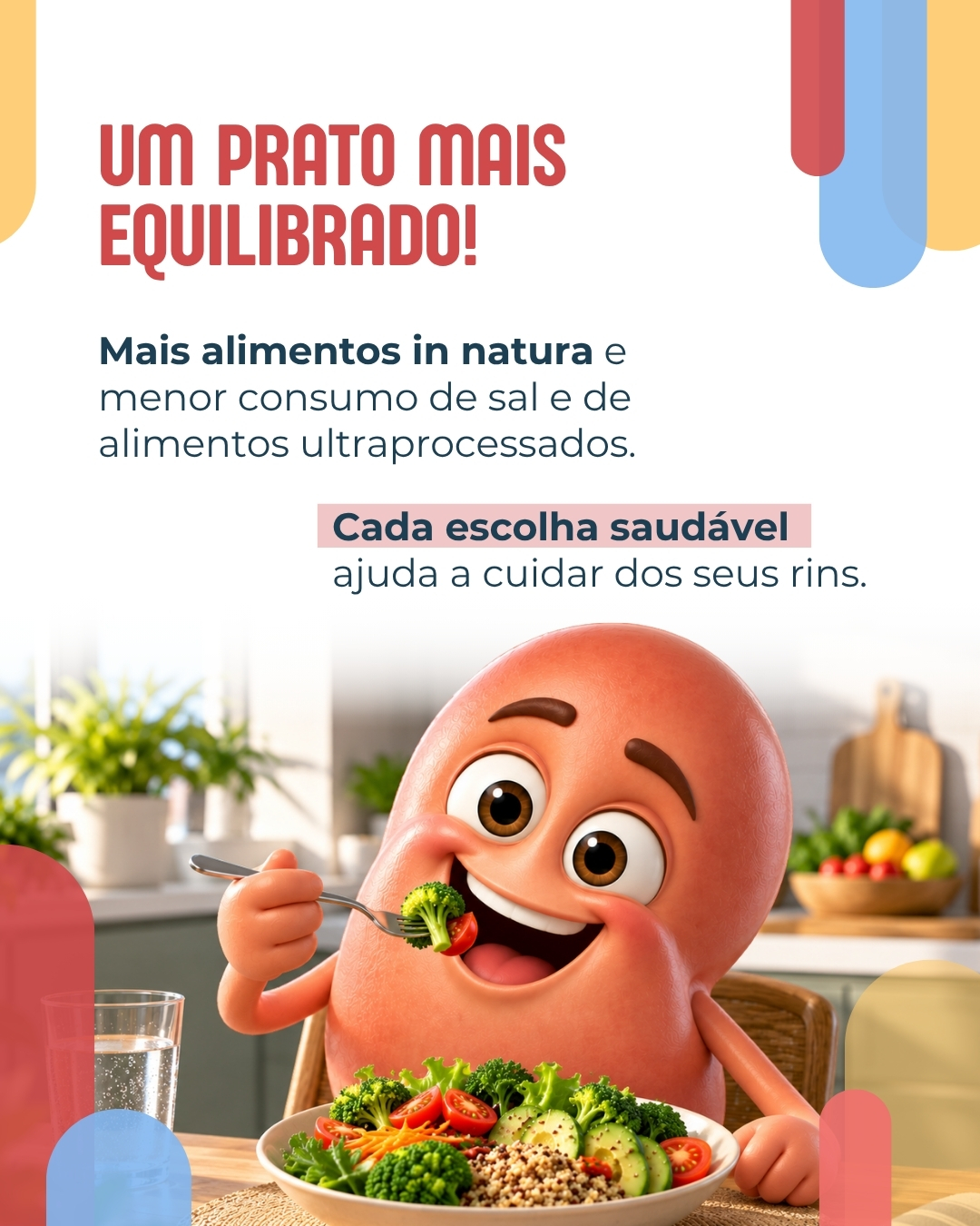 Campanha Todo Dia é Dia de Rim destaca hidratação, alimentação equilibrada e acompanhamento da saúde
