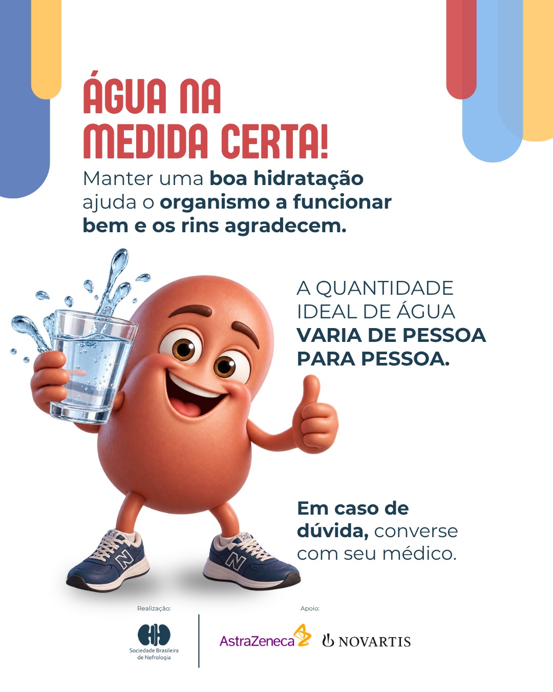 Campanha Todo Dia é Dia de Rim destaca hidratação, alimentação equilibrada e acompanhamento da saúde