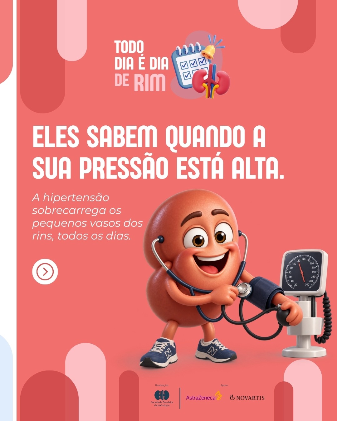 Campanha Todo Dia é Dia de Rim incentiva avaliação da saúde renal e acompanhamento médico