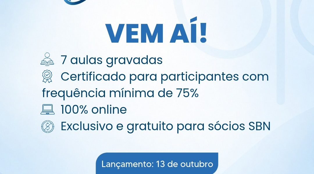 SBN anuncia 1º Curso de Hipertensão Arterial, gratuito e exclusivo para sócios