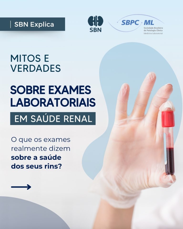 SBN e SBPC/ML esclarecem mitos e verdades sobre creatinina e avaliação da função renal