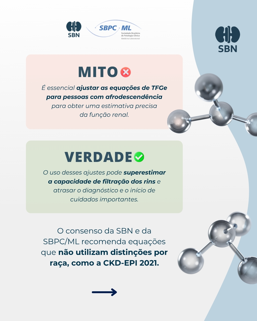 SBN e SBPC-ML esclarecem mitos e verdades sobre creatinina e avaliação da função renal